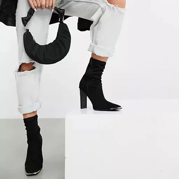 ASOS Design Electra Sock Boots - Picture 3 of 4